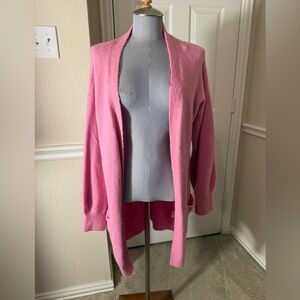 Miracle Pink Open-Front Women's Sweater cardigan M/L